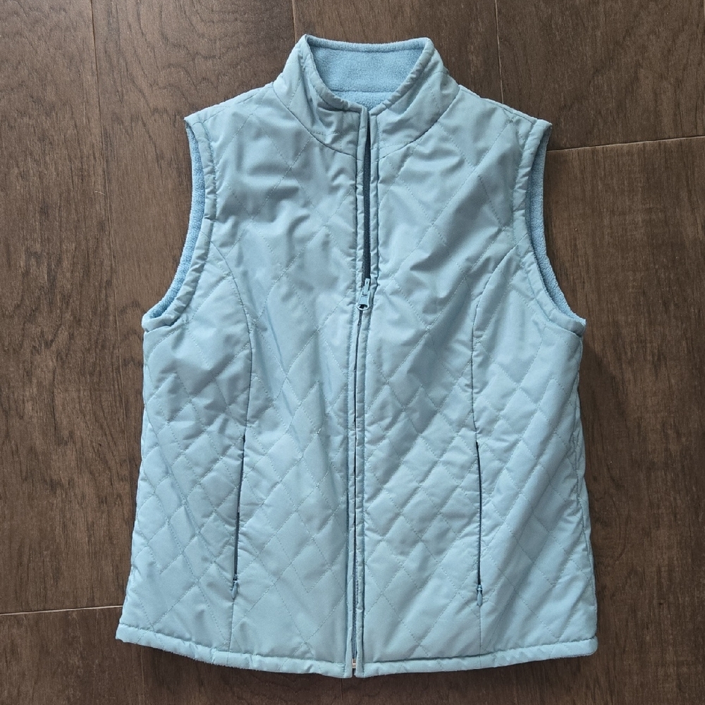 Charter Club Sky Blue Quilted Vest